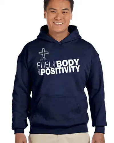 Positivity Fuel Body Fleece Hoodie - Image 2