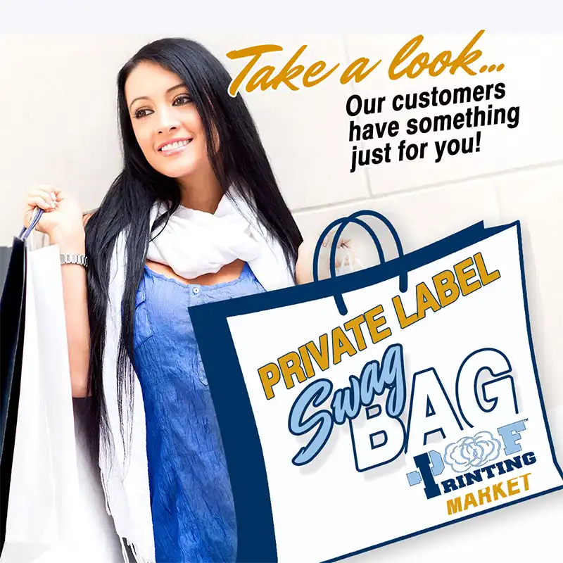 SWAG Bag Program Private Labels for On-demand Printed Products