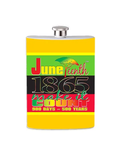 1865 Juneteenth Make it Count Flask