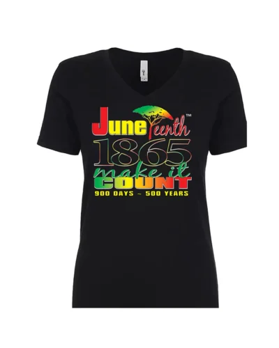 1865 Juneteenth - Make it Count TShirt V-Neck