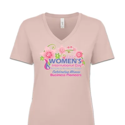 Celebrating Business - VNeck Tshirt - Image 6