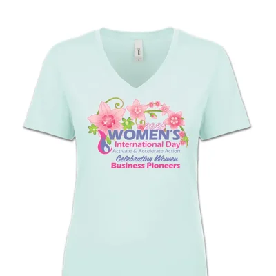 Celebrating Business - VNeck Tshirt - Image 2