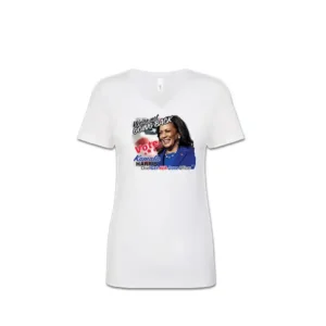 Kamala: Vote - We are not going Back - V-Neck T-shirt